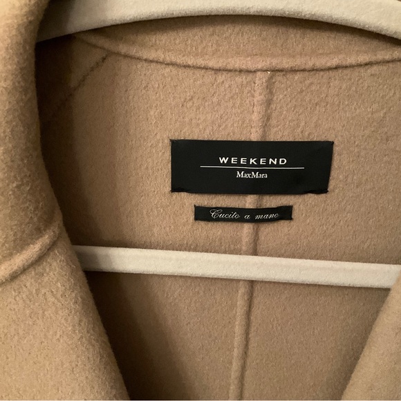 Max Mara Weekend Camel Wool Wrap Coat - Picture 3 of 8